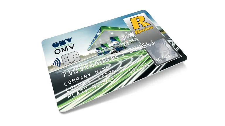 OMV chippel ellátott kártya